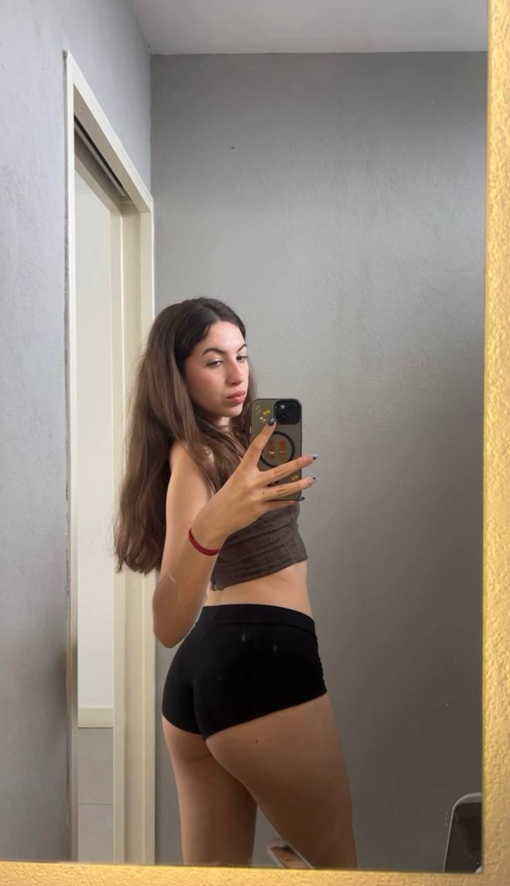 Amber in her underwear in Luanda